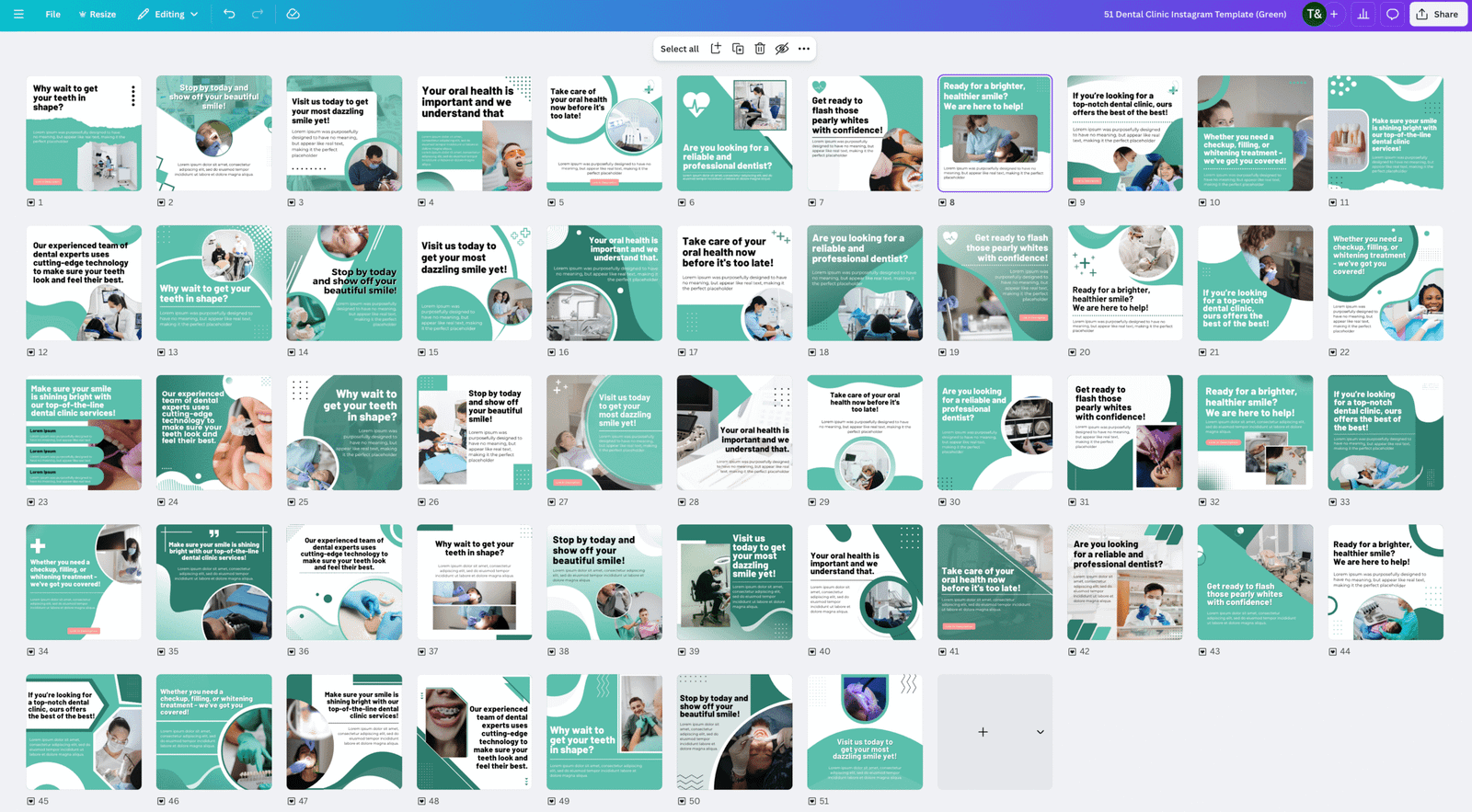 150 Dental Social Media Templates for Instagram, Facebook & Pinterest - Image 2