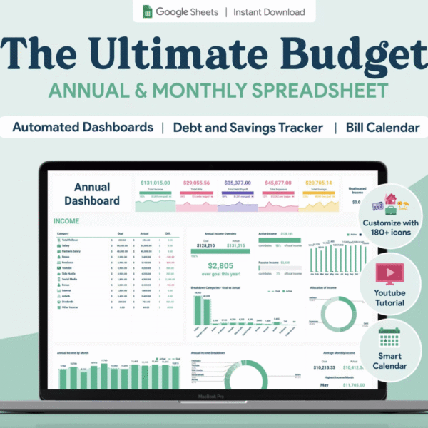 Ultimate Annual & Monthly Budget Planner