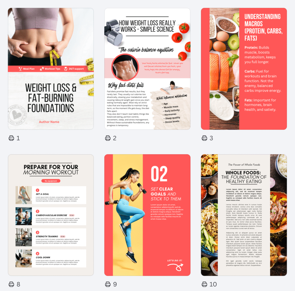 eBooks and planners