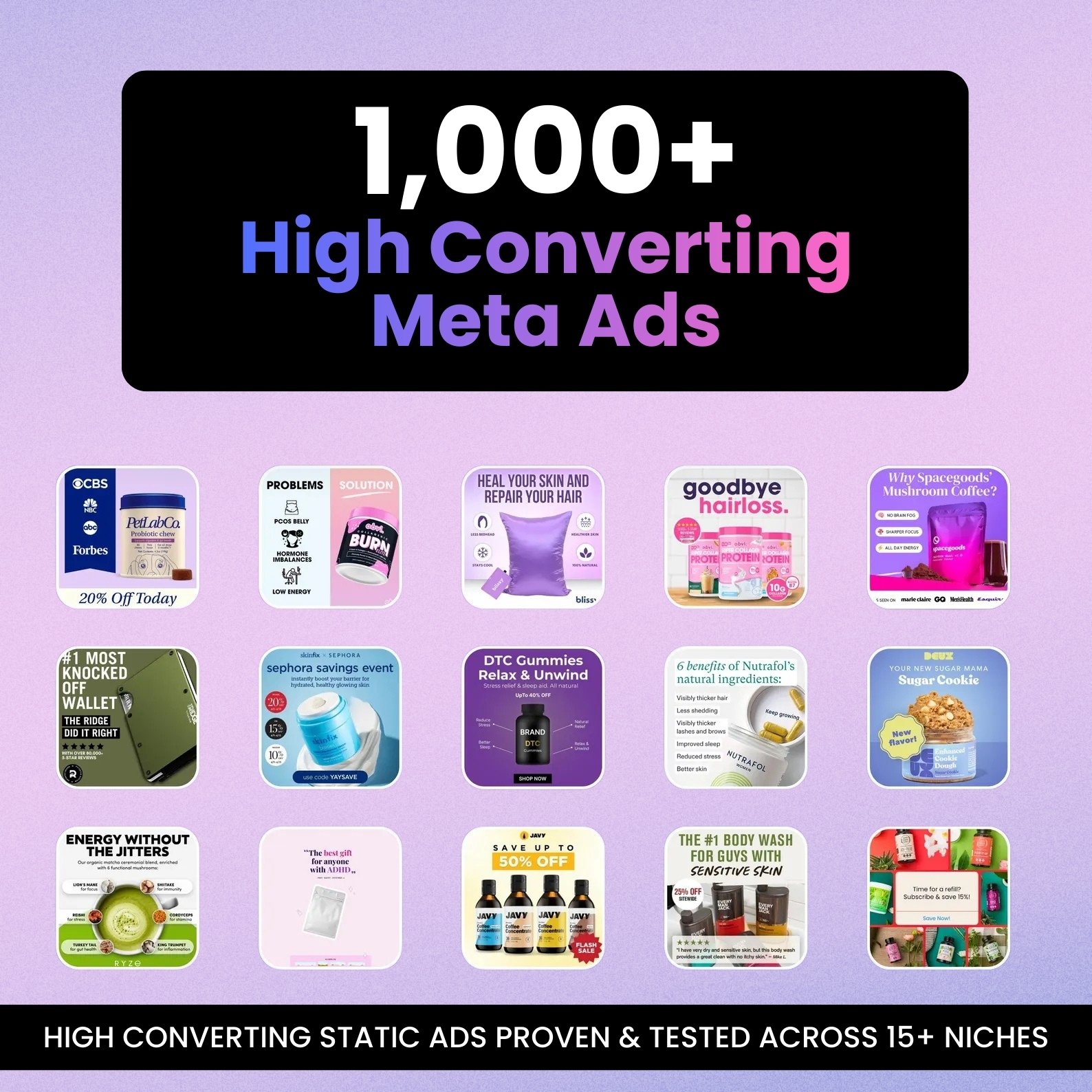 1,000+ High Converting Meta Ads Templates
