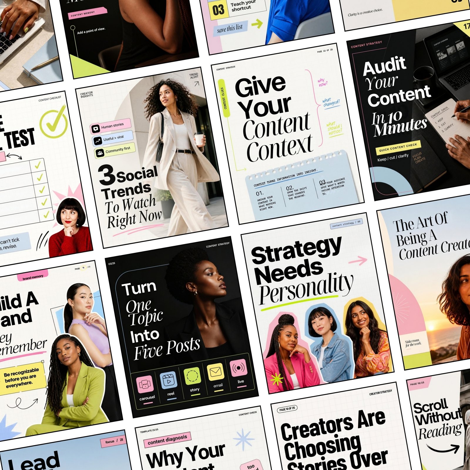 25 Editorial Creator Instagram Templates