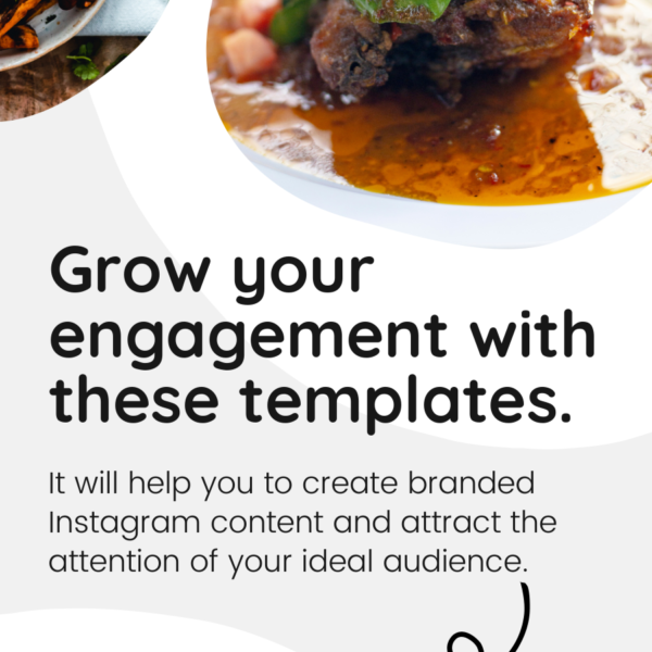 20 Food Blogger Pinterest Canva Template