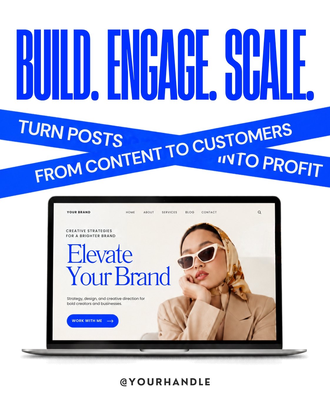 25 Electric Blue Influencer Instagram Templates - Image 4