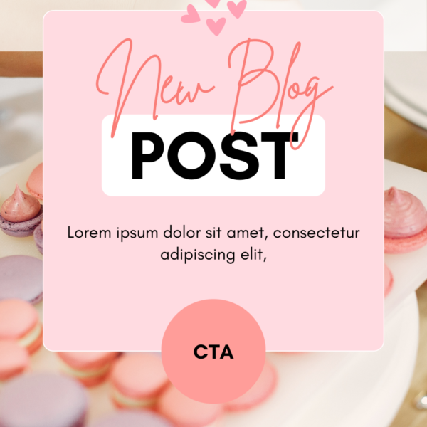 Bakery Pinterest Canva Posts Template