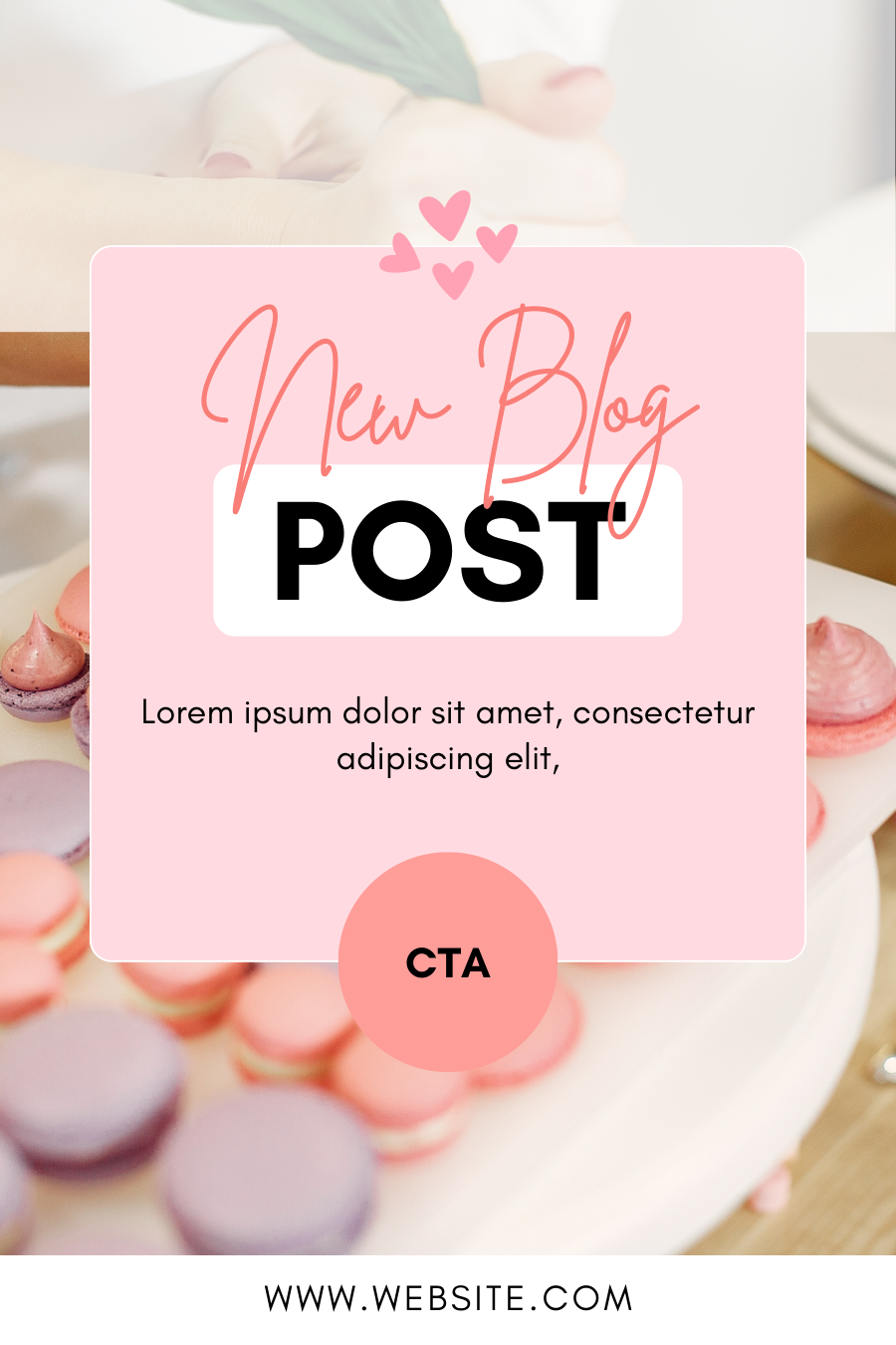 Bakery Pinterest Canva Posts Template