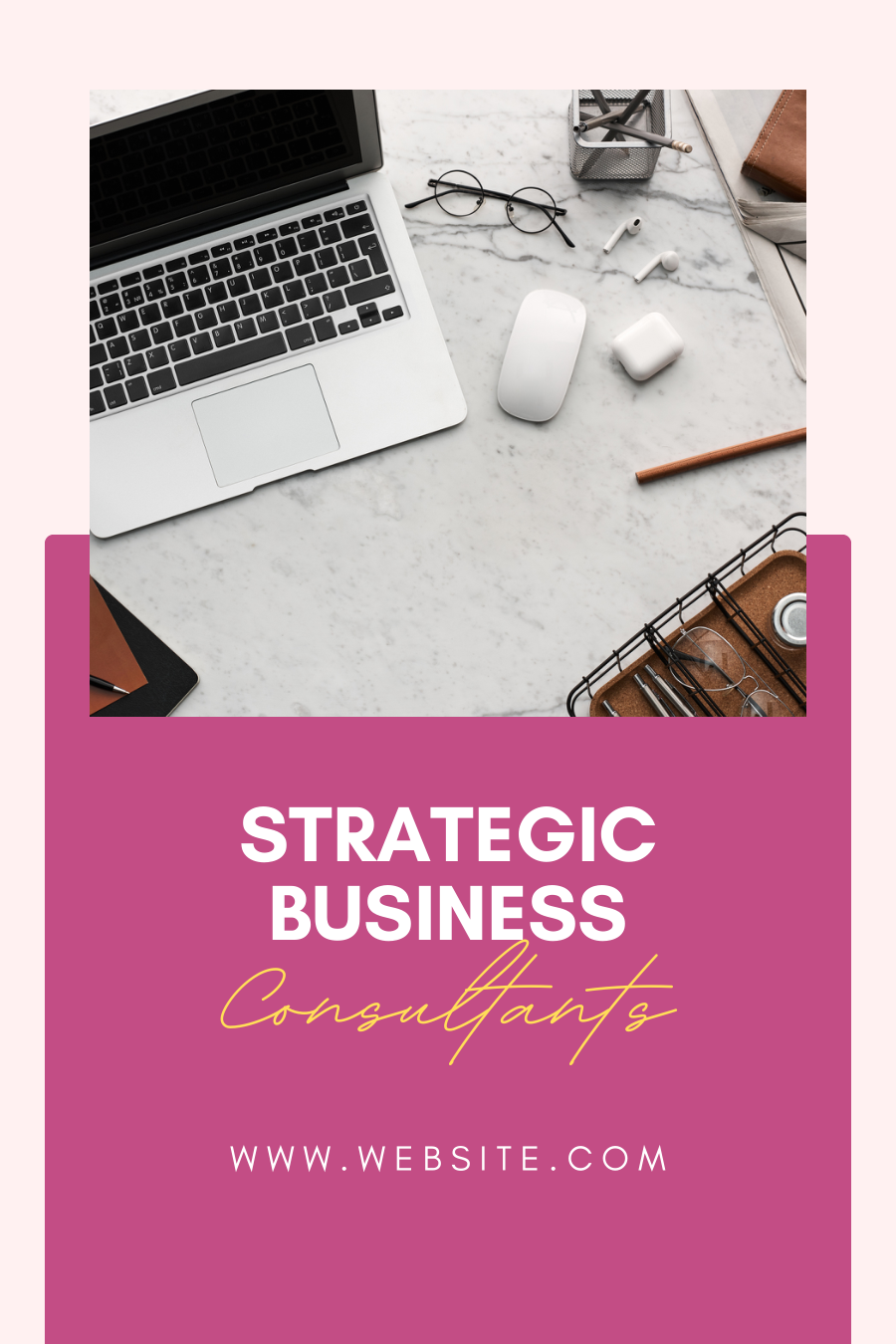 Business Consulting Pinterest Template