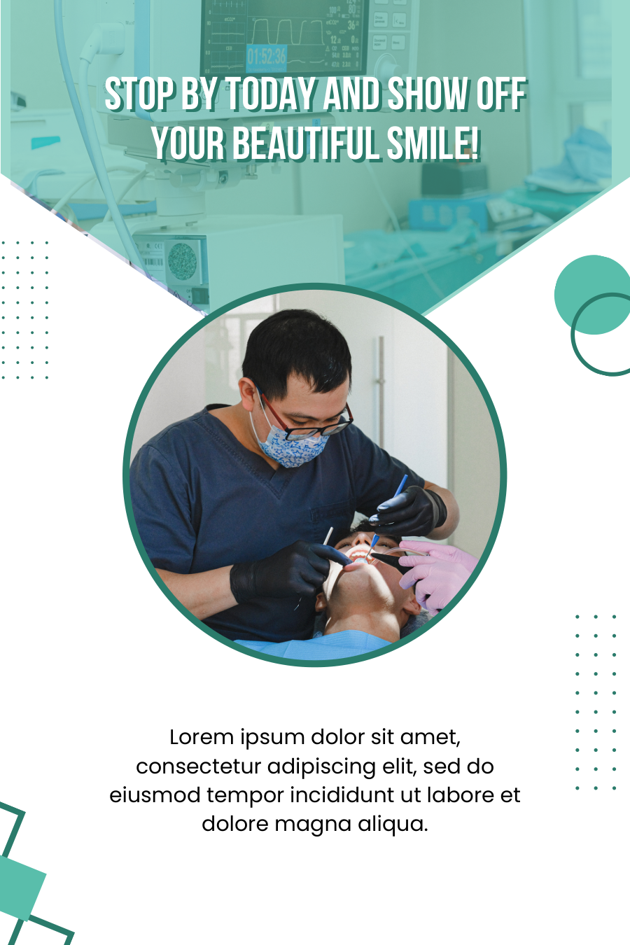Dental Clinic Pinterest Canva Pins Template