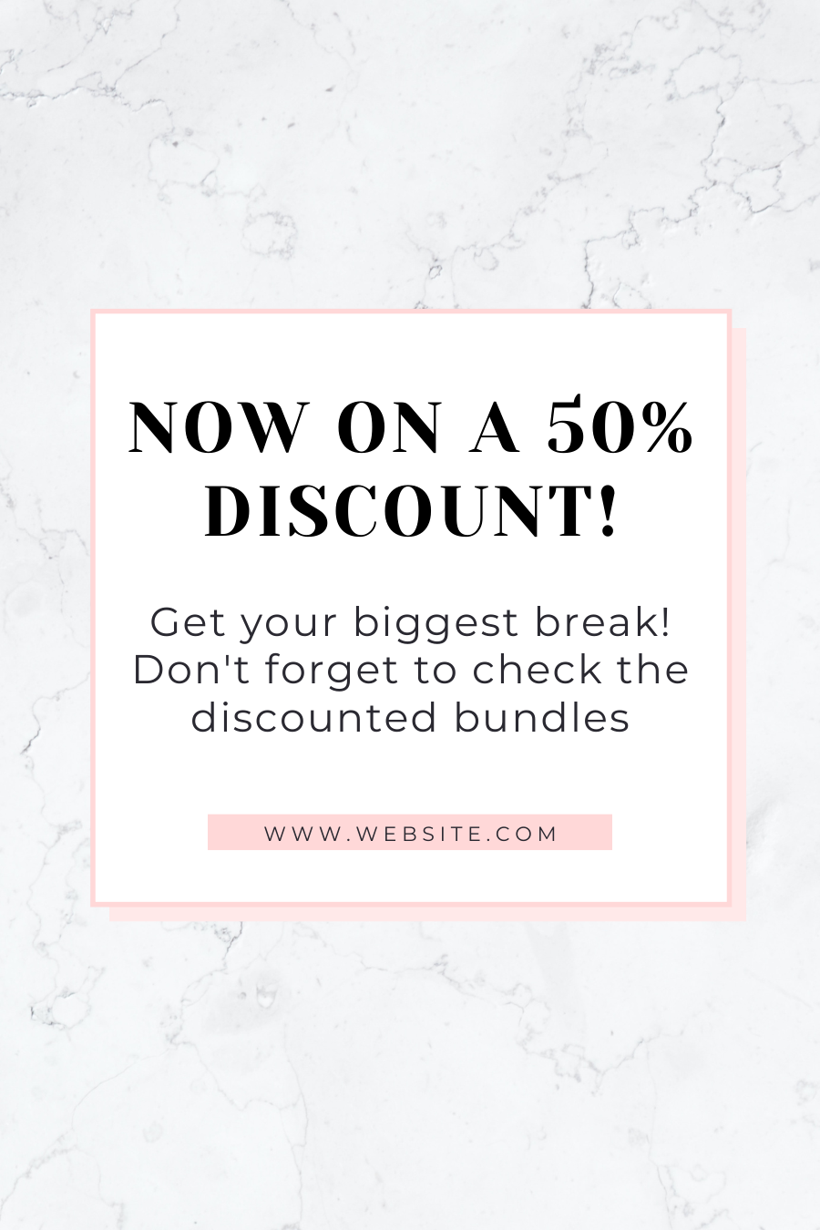 Editable Pink Pinterest Canva Pin Template