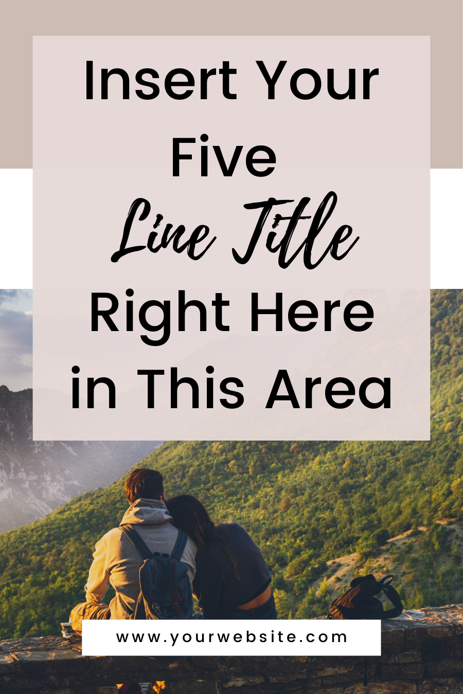 Familiar Travel Blogger Pinterest Template - Image 3