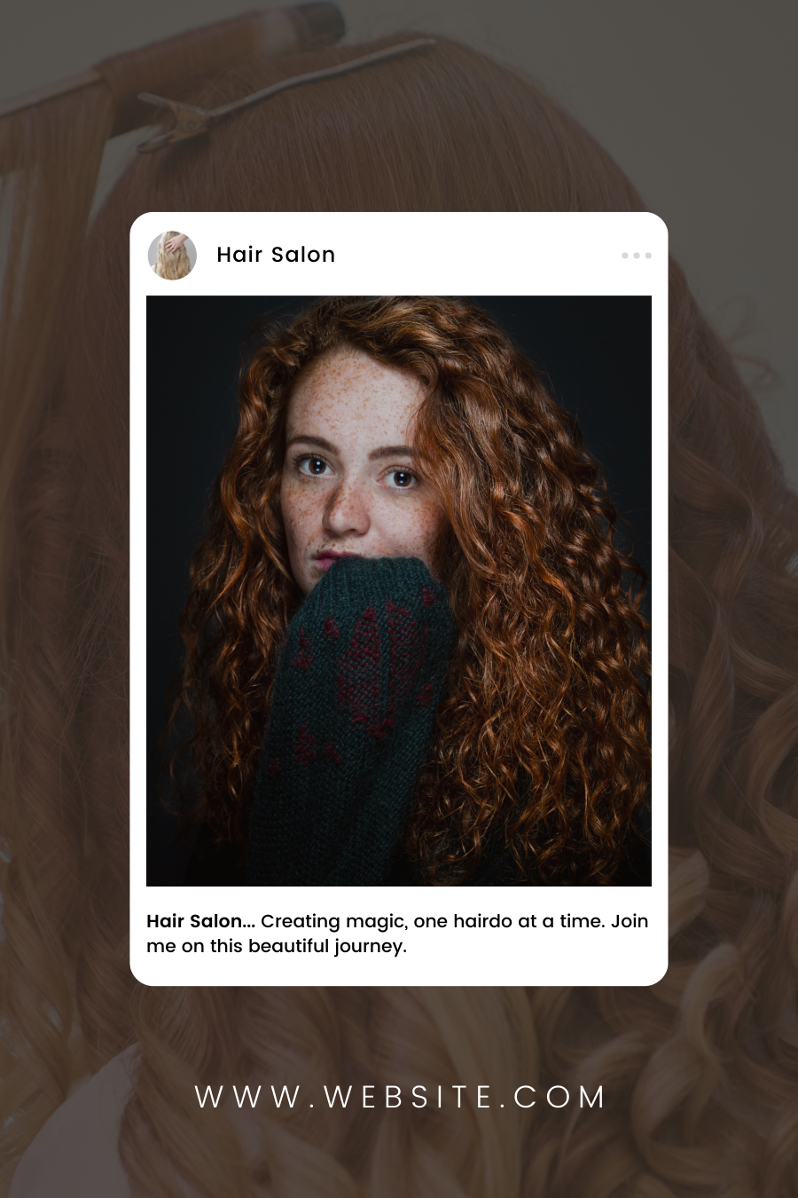 Hair Stylist Pinterest Template