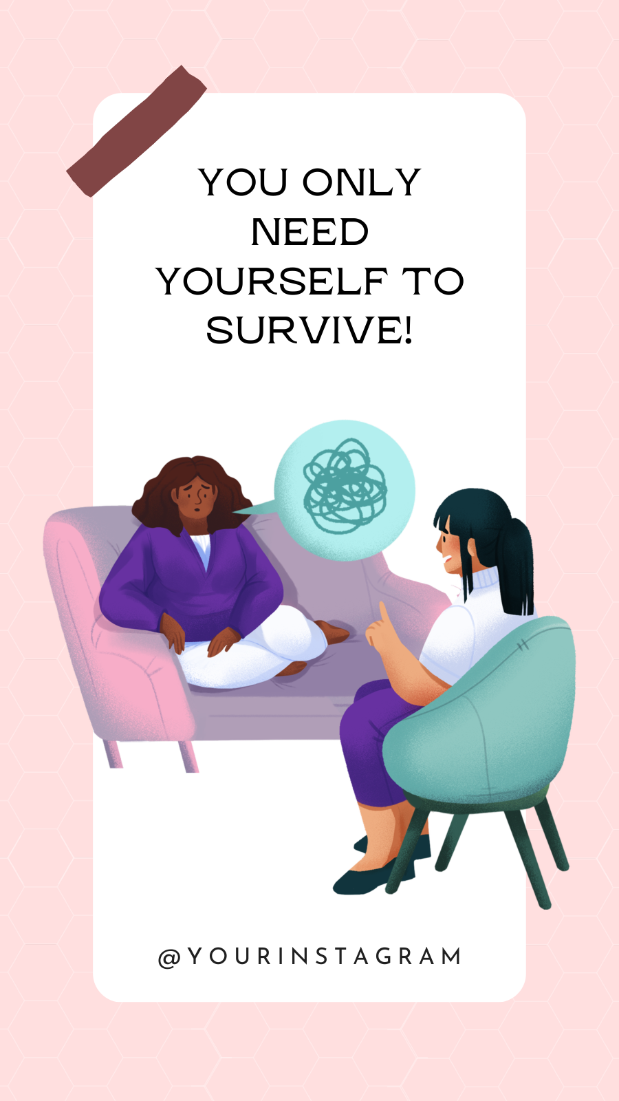 Mental Health Instagram Canva Story Template - Image 2