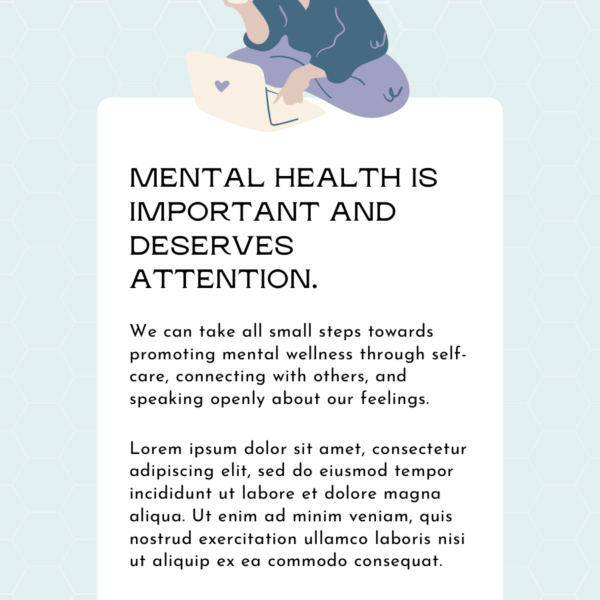 Mental Health Pinterest Templates
