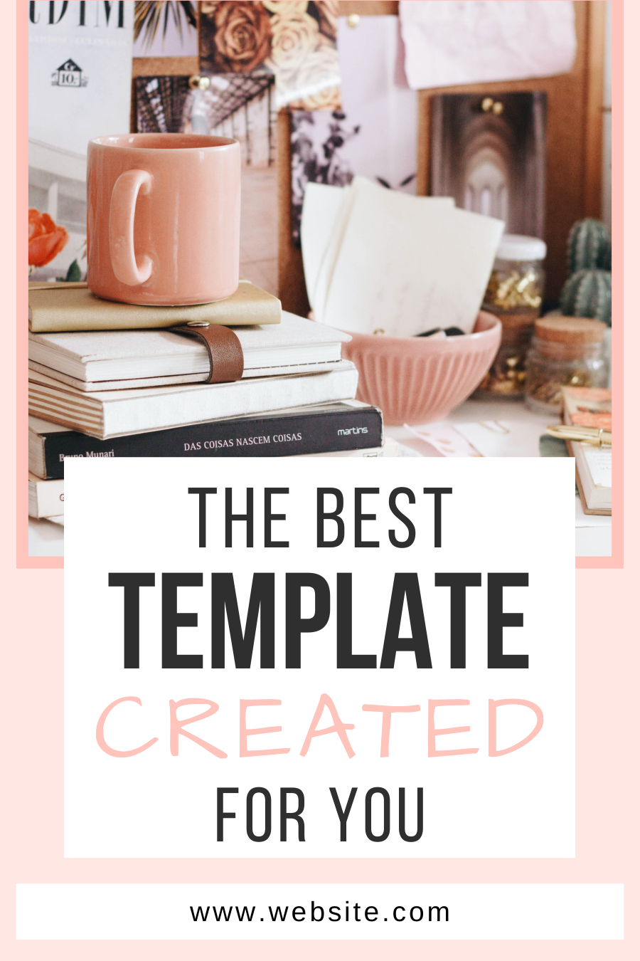 Peach Ombre Canva Pinterest Template - Image 2