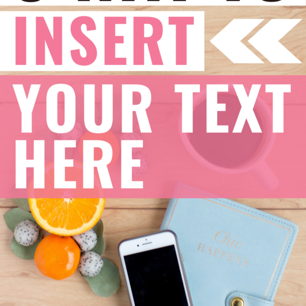 Pink Foodie Pinterest Template