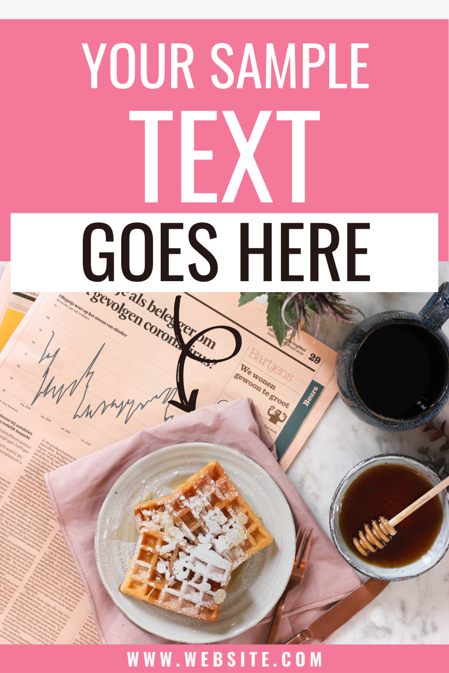 Pink Foodie Pinterest Template - Image 2