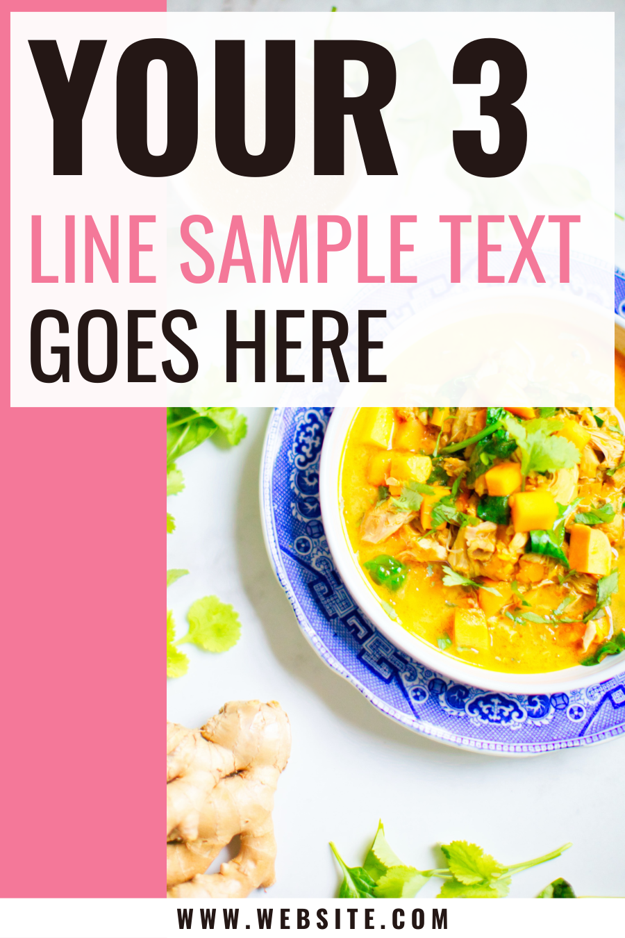 Pink Foodie Pinterest Template - Image 3
