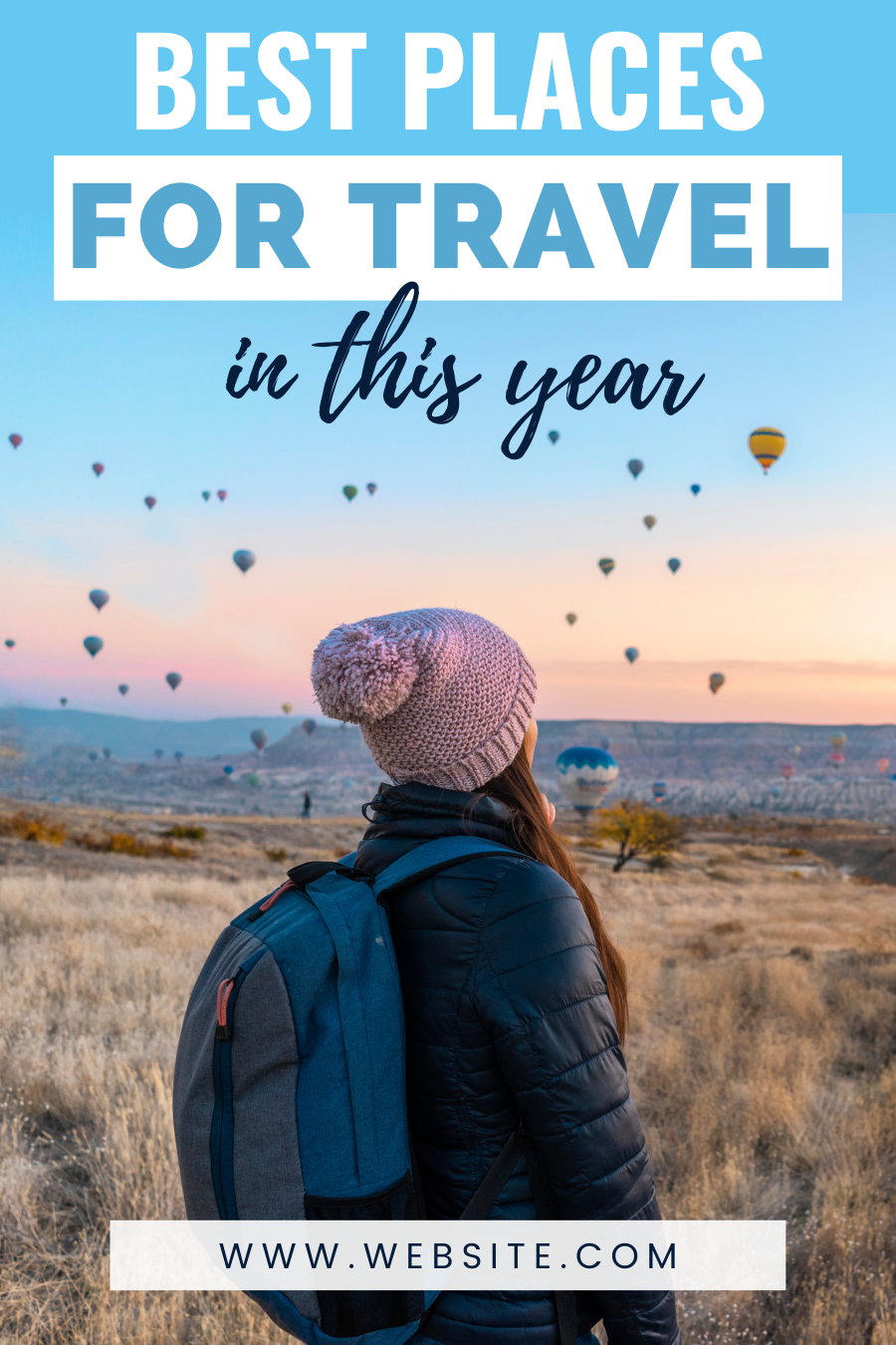 Pinterest Canva Template For Travel Bloggers