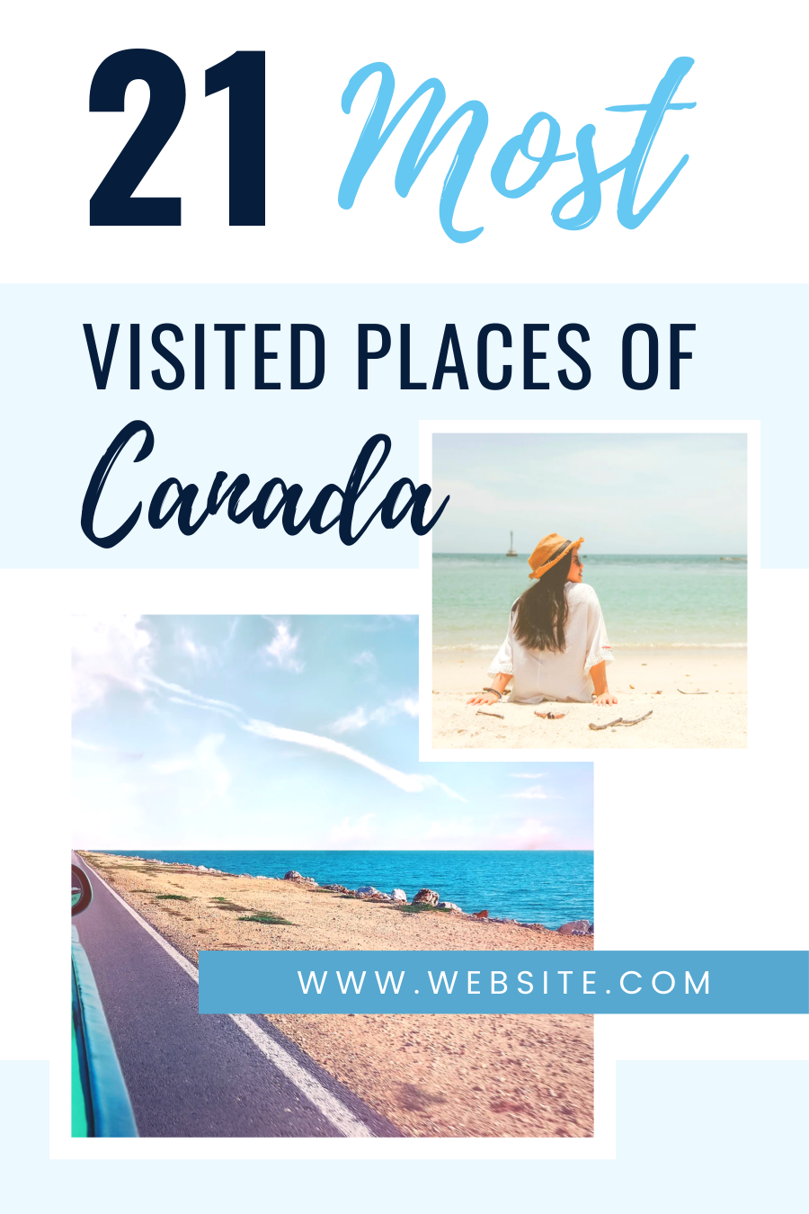 Pinterest Canva Template For Travel Bloggers - Image 2