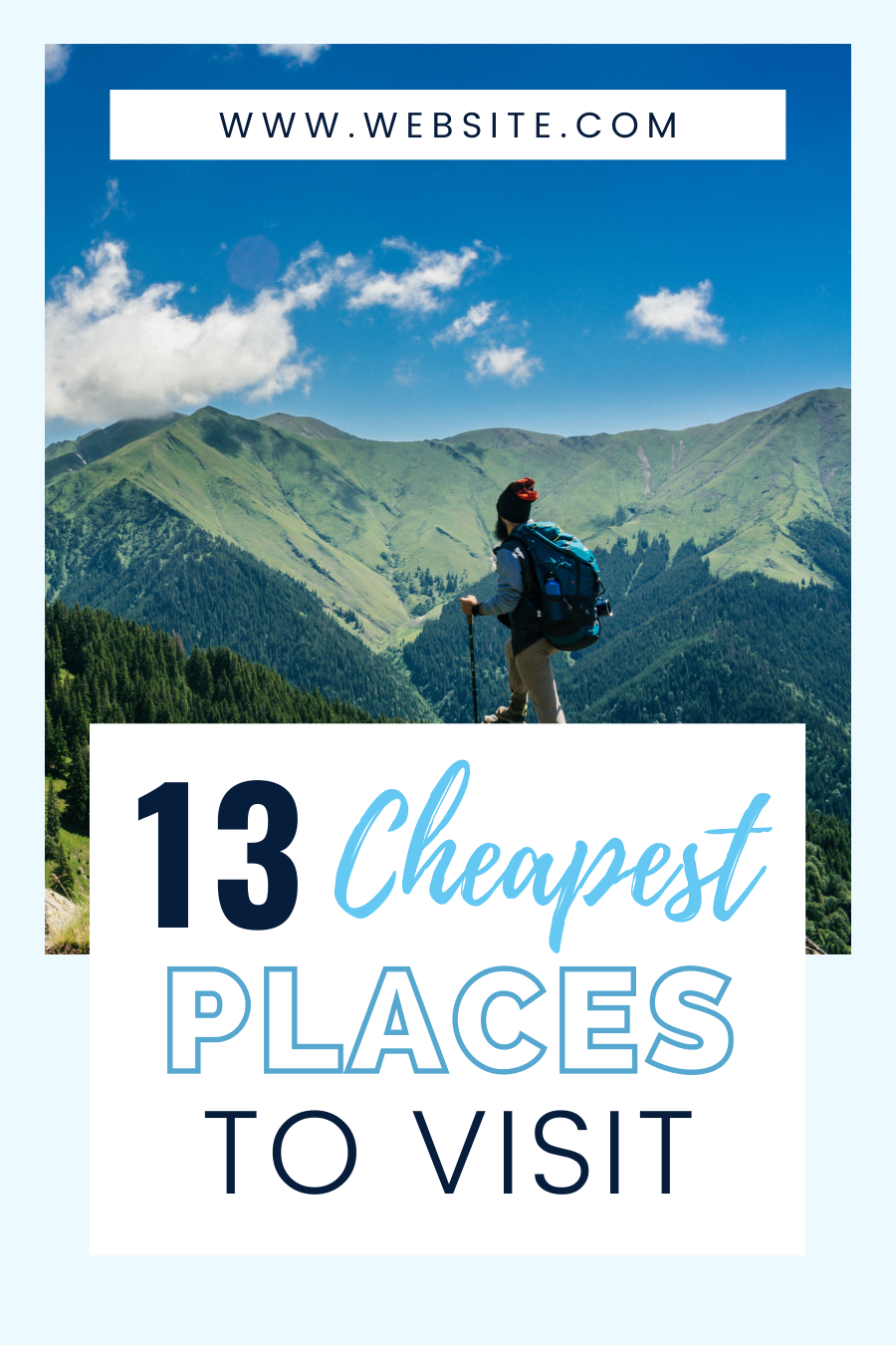 Pinterest Canva Template For Travel Bloggers - Image 3