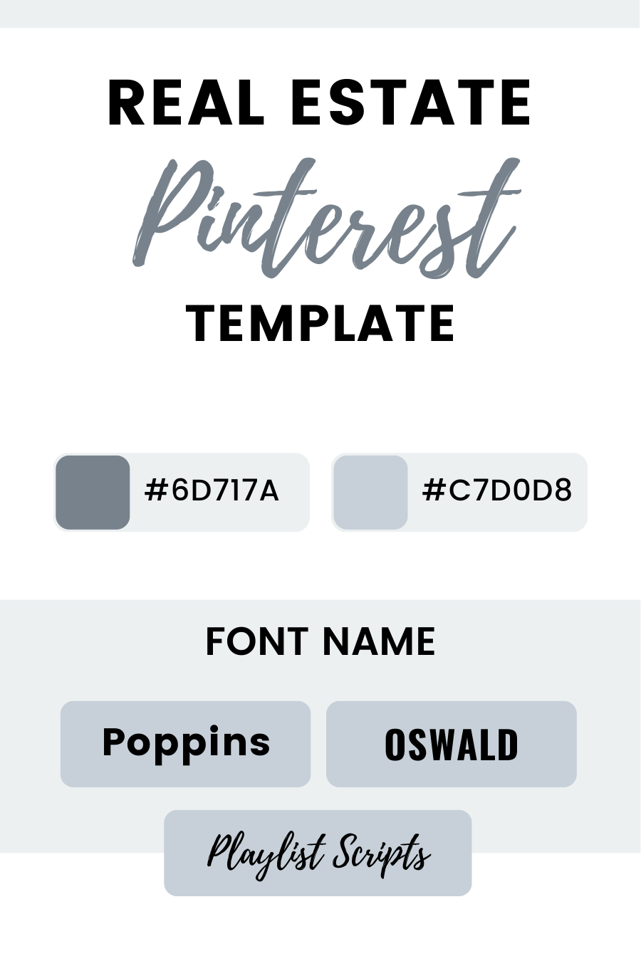 Real Estate Pinterest Canva Pin Template