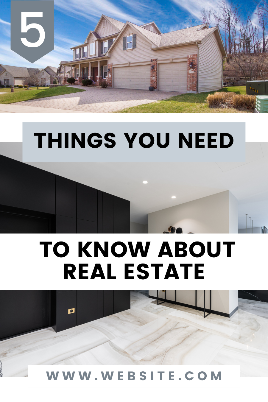 Real Estate Pinterest Canva Pin Template - Image 2