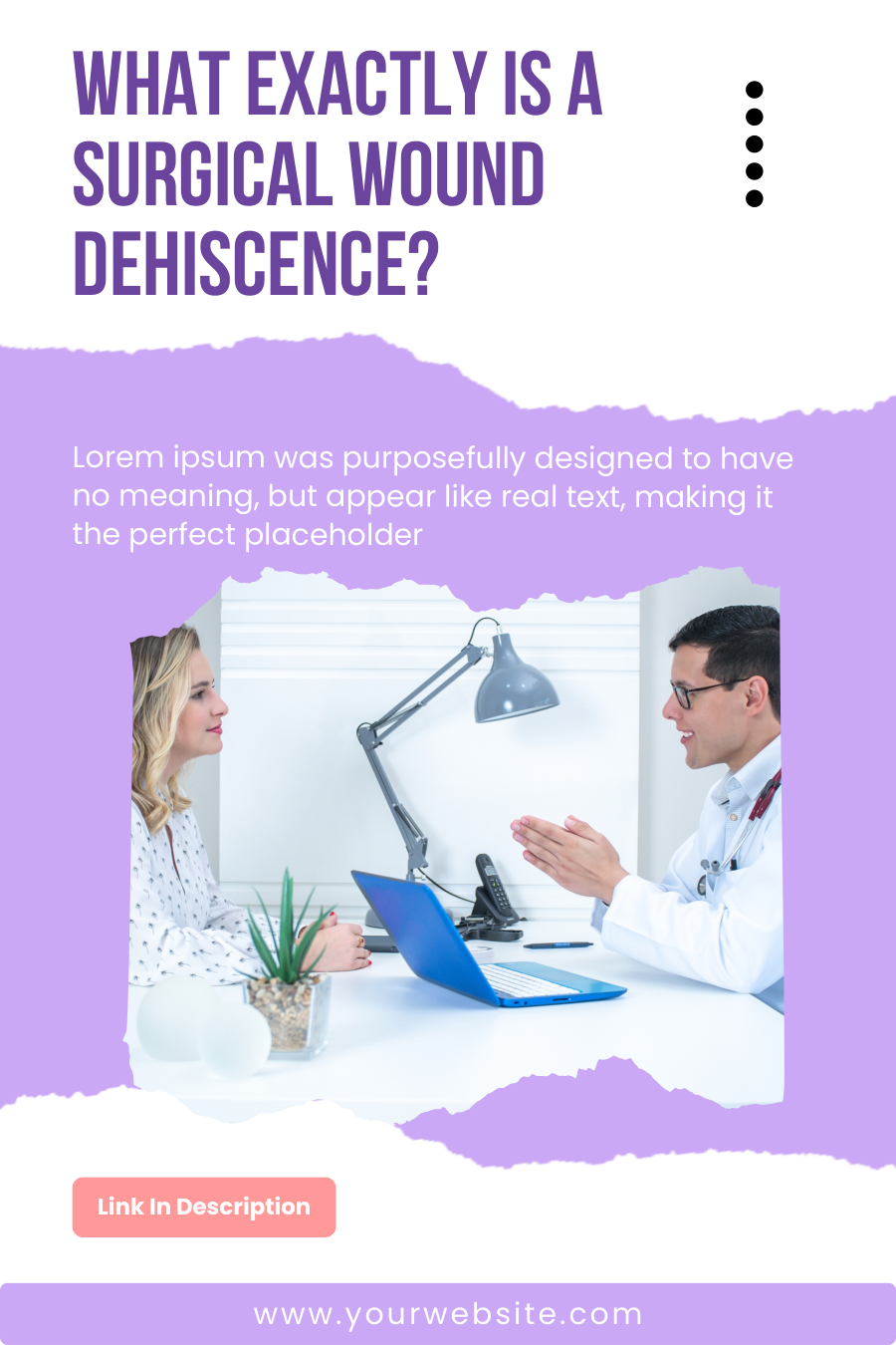 Surgeon Pinterest Canva Pin Template
