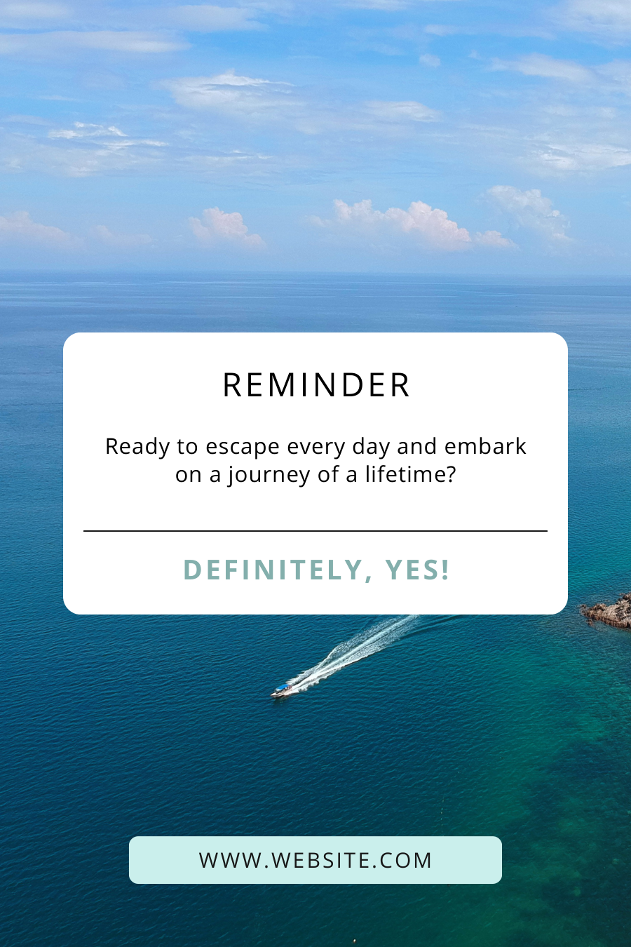 Travel Agent Pinterest Template