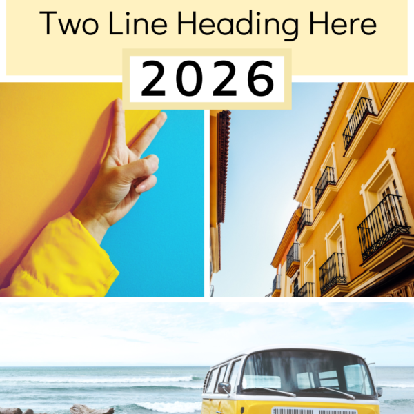Yellow Marble Pinterest Template