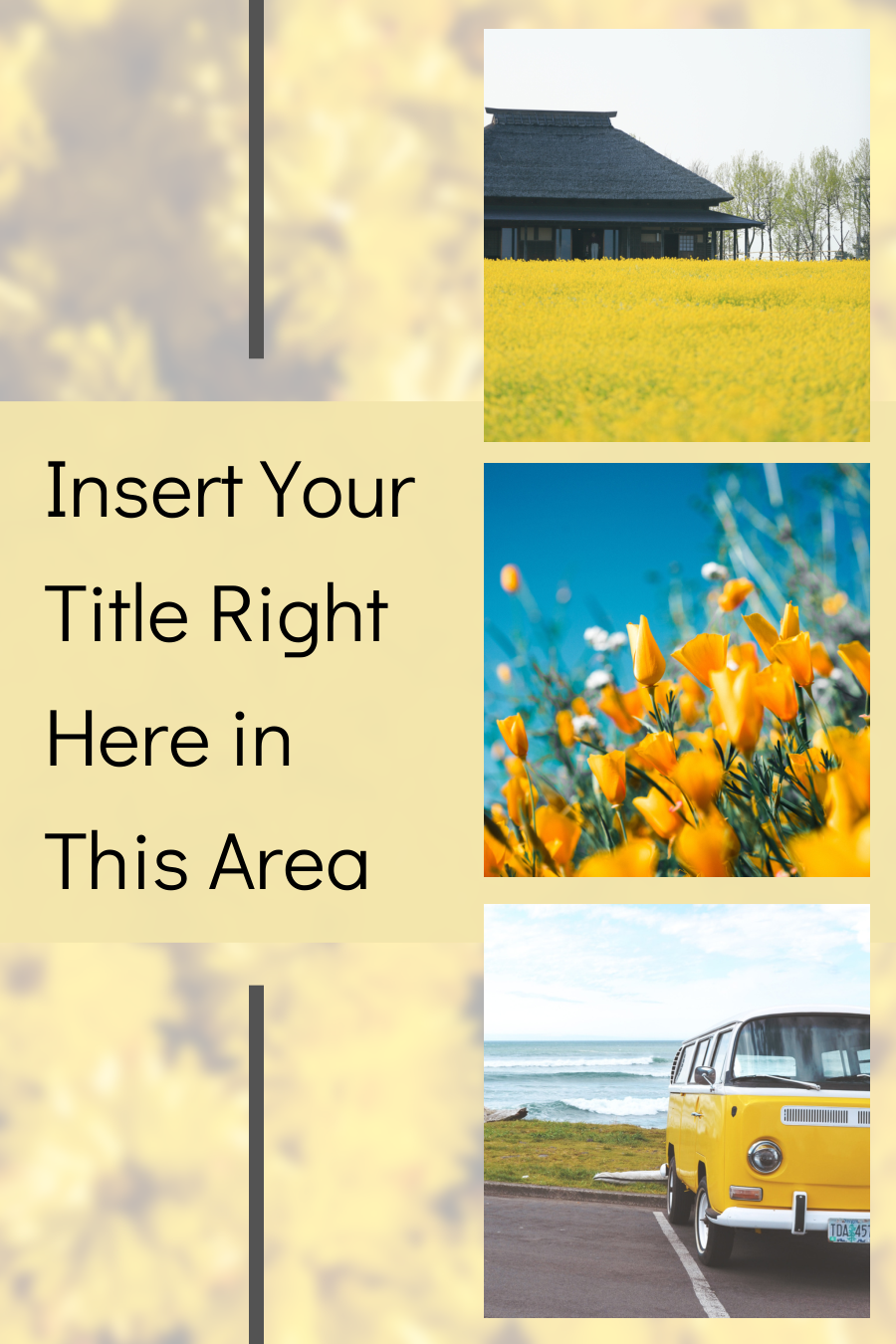 Yellow Marble Pinterest Template - Image 2