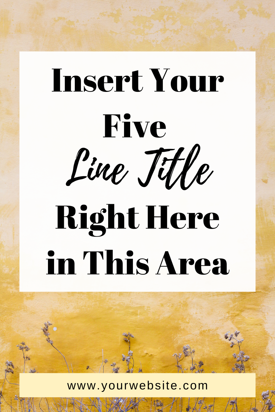 Yellow Marble Pinterest Template - Image 3